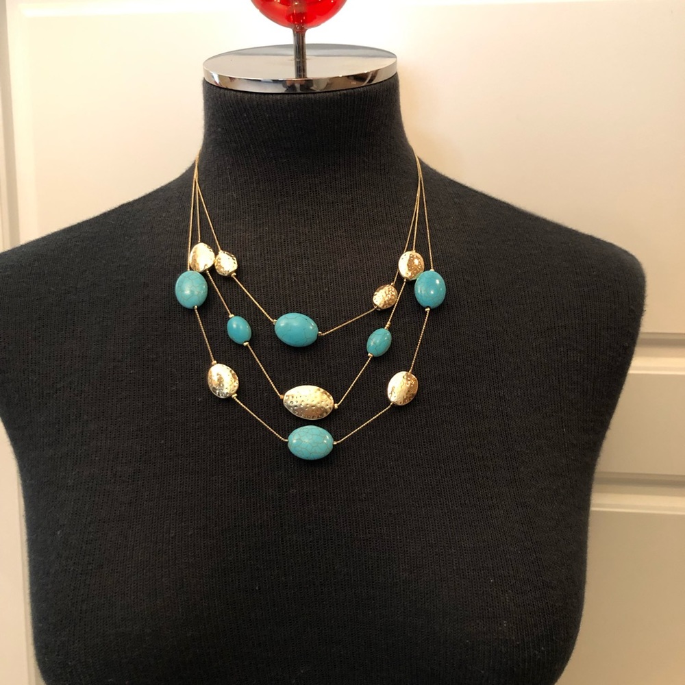 Cute turquoise stone necklace